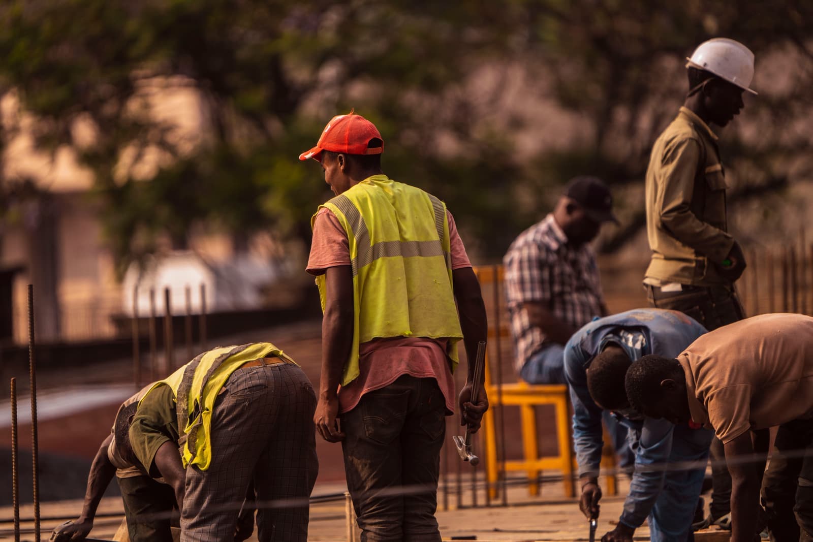 Shengli construction and renovation work at a Tema, Ghana site